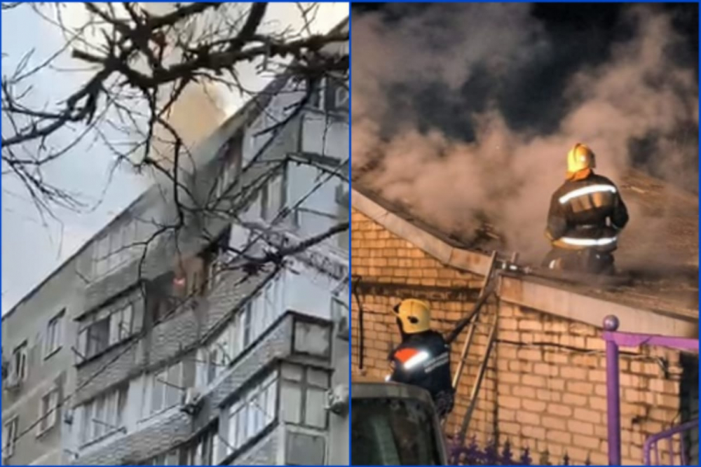 Два пожара в Новороссийске за один день – причиной возгорания одного из них стала петарда