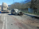 Грузовики и легковушка: жуткая авария произошла на выезде из Новороссийска 