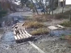 "Утопаем в г*вне!": зловонная река льется рядом с домами новороссийцев 