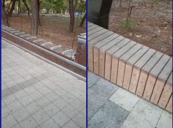 Бесхозяйственность или удачная задумка: почему в парке Фрунзе гранит меняют на дерево