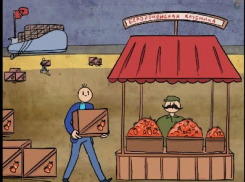 Клубничка в Новороссийске: зашедшее в порт судно с ягодой нарисовали в «комиксах» 