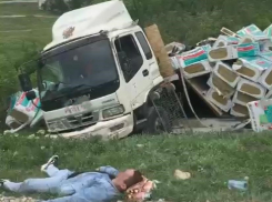 Большегруз попал в жесткую аварию у с. Сукко. «Не в первый раз!» - говорят местные 