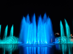 Завершение сезона шоу танцующих фонтанов в Абрау-Дюрсо