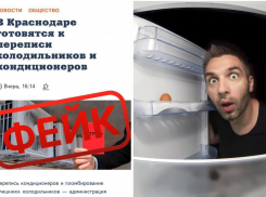 Правда или фейк: жителям Кубани пригрозили «переписью» холодильников и кондиционеров 