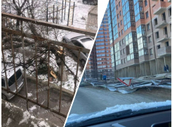 Побитые машины, рухнувшие заборы и полсотни ДТП: последствия стихии в Новороссийске