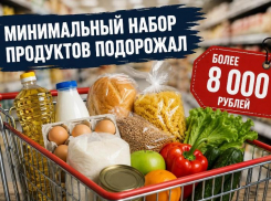 За еду придется платить больше: минимальный набор продуктов превысил 8000 рублей