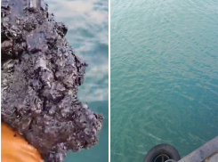 В Цемесской бухте новороссийцы обнаружили сотни «нефтяных» кусков 