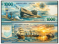 День рождения бумажных денег в России: как могла бы выглядеть купюра с Новороссийском 