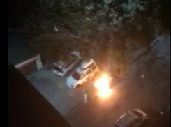 Пожар снова вспыхнул в том же месте в Новороссийске