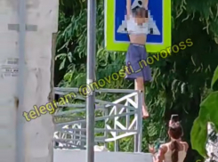 «Распятые» подростки на дорожных знаках: тренд из TikTok дошел до Новороссийска 