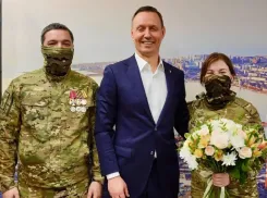 Первая женщина-оператор ударных БПЛА встретилась с мэром Новороссийска