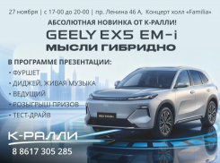 В концерт-холл «Familia» К-Ралли презентует новый гибридный кроссовер от Geely