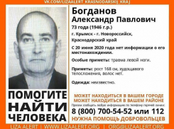 В Новороссийске ищут пропавшего пожилого мужчину 