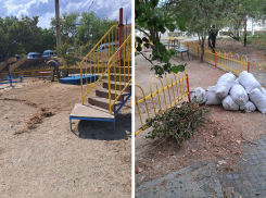 Детская площадка в Южном районе Новороссийска преобразилась ещё больше