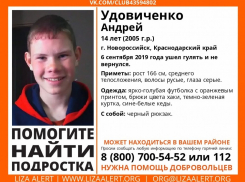 Пропавшего в Новороссийске подростка нашли живым