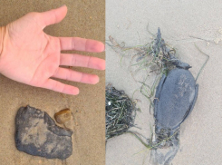 Мазут возвращается! В Анапе и Темрюкском районе на берег выбросило большие черные куски