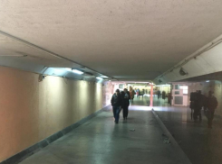 В центре Новороссийска очень быстро отремонтировали подземный переход