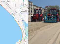 Очищено 6,7 км пляжей Анапы: песок продолжают свозить в Новороссийск