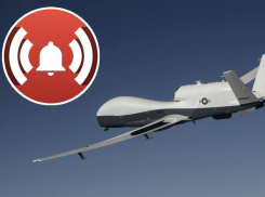 Американский беспилотник-разведчик, круживший над Чёрным морем, подал сигнал бедствия 