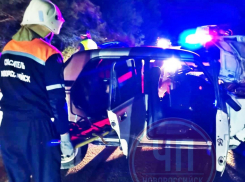 В Новороссийске полицейская машина попала в серьезную аварию