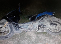 "Встречей" с деревом закончилась поездка несовершеннолетнего мопедиста