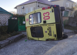 "Карета" скорой помощи скатилась с горы в Новороссийске