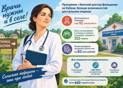 Врачи едут в станицы: на Кубани расширили программу для сельских медиков