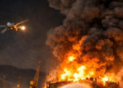 Пожар на топливном терминале в Новороссийске возник в результате атаки БПЛА