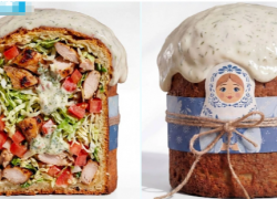 Кулич-шаурму предлагают гурманам к Пасхе