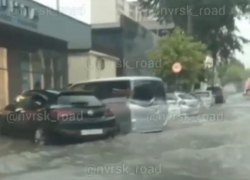 В Новороссийске «поплыло» несколько улиц