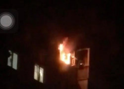 Огонь охватил квартиру в Южном районе Новороссийска 