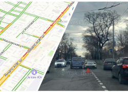 Внимание! Из-за аварии в Новороссийске выстроилась пробка 