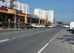  На объездной дороге в Новороссийске появилась разметка