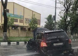 Видеорегистратор зафиксировал массовое ДТП в Новороссийске