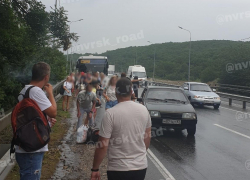 У рейсового автобуса отказали тормоза на Волчьих воротах 