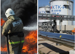 КТК теряет деньги: вспыхнувшую из-за беспилотника нефтебазу тушат вторые сутки 