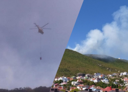 Кубань охватили пожары: на помощь соседям Новороссийска летят вертолеты со всего края