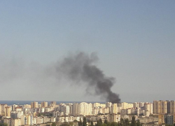 Дым от пожара был виден по всему Новороссийску