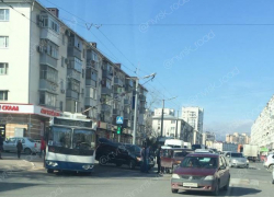 Знатная пробка собралась в центре Новороссийска