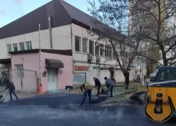 Асфальт появился во дворе многоэтажек