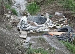 Чьи колеса? Новороссийцы пожаловались на грязный арык в Цемдолине