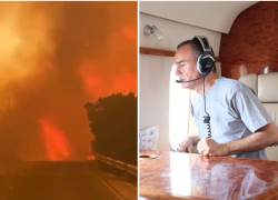 Пожар под Новороссийском локализован: на место вылетел губернатор Кондратьев 