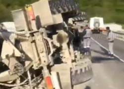 Миксер не довез содержимое до Грушовой под Новороссийском