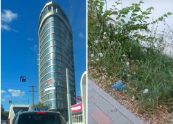 Кучи мусора и высокая трава «украшают» долгострой ЖК «Марсель» в Новороссийске 