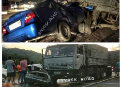 Две аварии при участии легковушек и КамАЗов произошли в Новороссийске