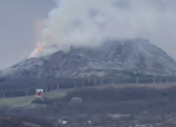  Мусорный полигон в Новороссийске снова загорелся