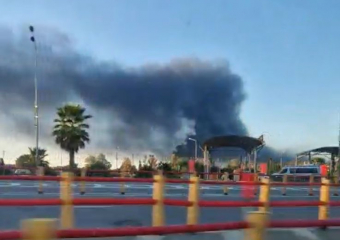 Аэропорт Сочи охватил черный дым — житель Новороссийска оказался очевидцем ЧП