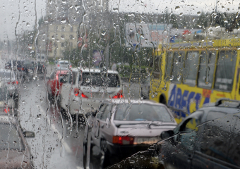 Из-за непогоды в Новороссийске формируются пробки 