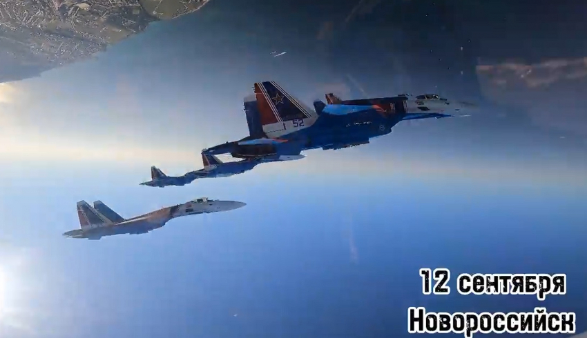«Русские витязи» поздравили новороссийцев с Новым годом