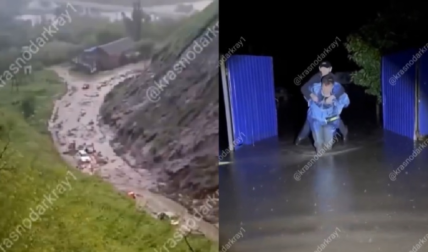 Тонет Краснодарский край: град, оползни и сели, жителей эвакуируют